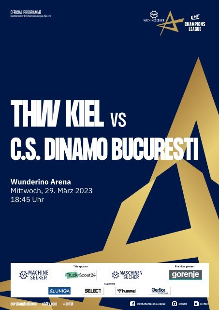 ZEBRA Hallenheft THW Kiel vs. C.S. Dinamo Bucuresti