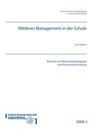 Mittleres Management in der Schule - Lehrstuhl für ...