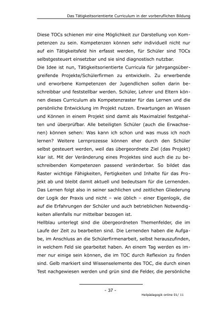 Heilpädagogik online 1/11 - sonderpaedagoge.de!