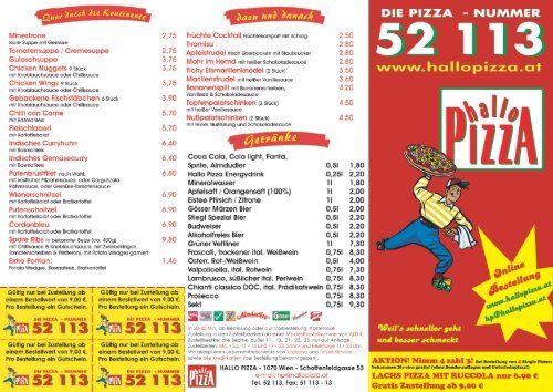 Download Speisekarte Hallo Pizza