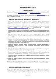 publikationsliste - bei Cooperation & Management