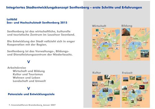 Integriertes Stadtentwicklungskonzept Senftenberg
