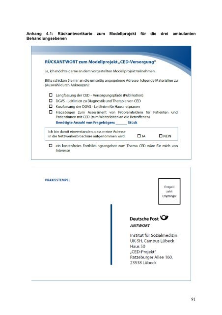 Abschlussbericht - UKSH Universitätsklinikum Schleswig-Holstein