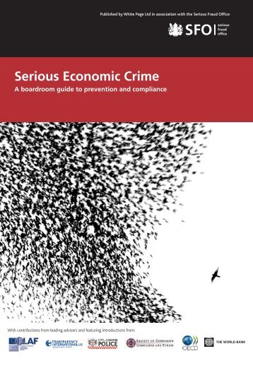 Serious Economic Crime: a boardroom guide to prevention