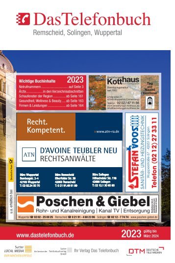 Remscheid, Solingen, Wuppertal TB 23/24