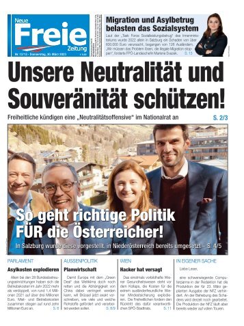 Unsere Neutralität und Souveränität schützen!