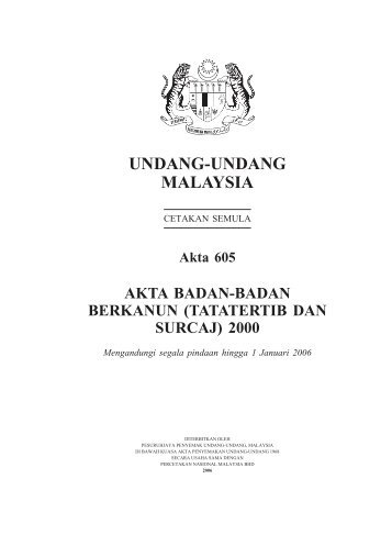 UNDANG-UNDANG MALAYSIA - Jabatan Pengajian Tinggi