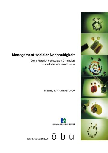 Management sozialer Nachhaltigkeit - Öbu