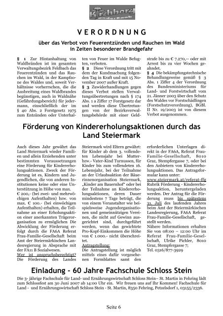 Danke - Gemeinde Kirchberg an der Raab