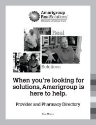 New Mexico Provider and Pharmacy Directory - Amerigroup