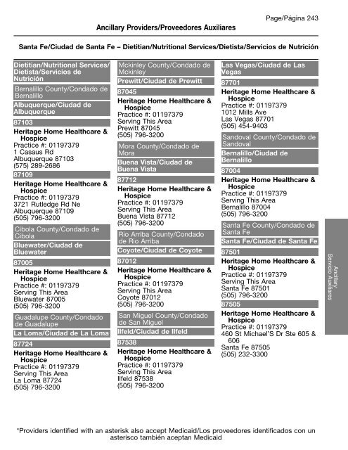 New Mexico Provider and Pharmacy Directory - Amerigroup