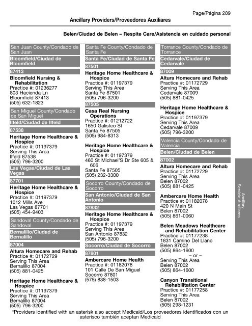 New Mexico Provider and Pharmacy Directory - Amerigroup