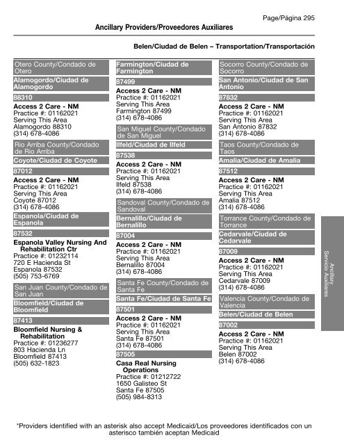 New Mexico Provider and Pharmacy Directory - Amerigroup