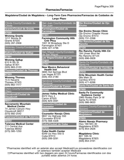 New Mexico Provider and Pharmacy Directory - Amerigroup