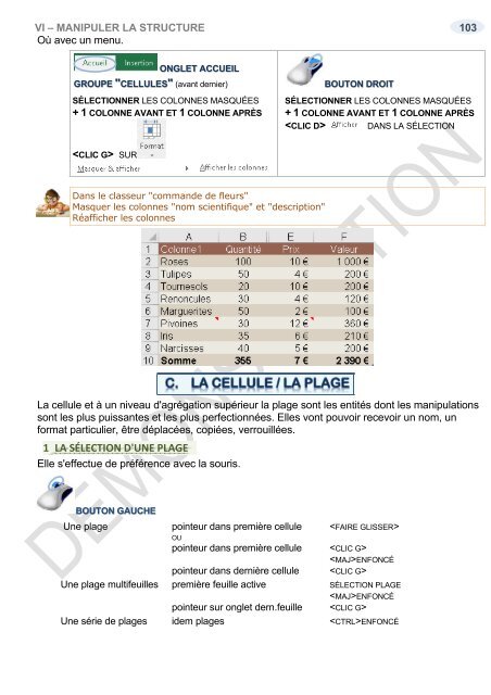 Support de cours  Excel 2016 niveau1