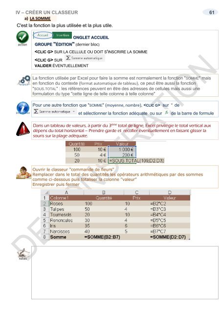 Support de cours  Excel 2016 niveau1