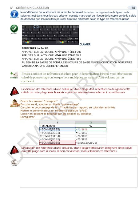 Support de cours  Excel 2016 niveau1