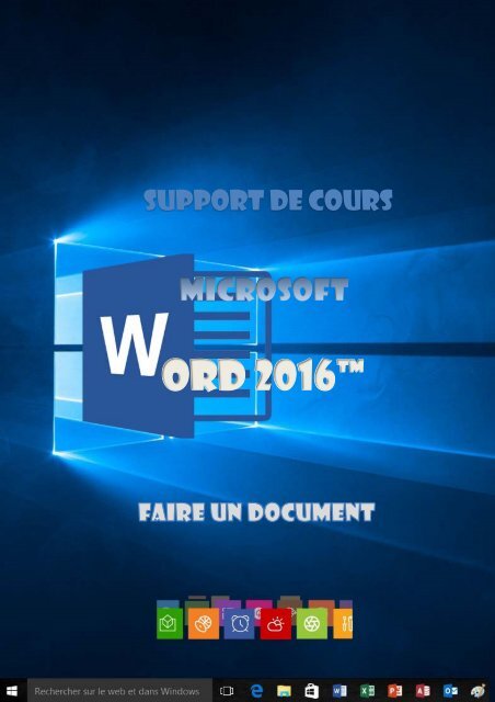 Support de cours Word 2016 n1 utilisation