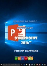 Support de cours Powerpoint 2016