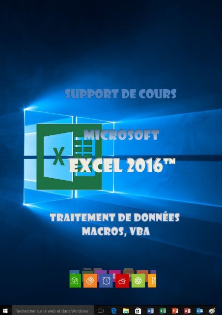 support de cours Excel 2016 niveau 2 tableaux croisés base de données