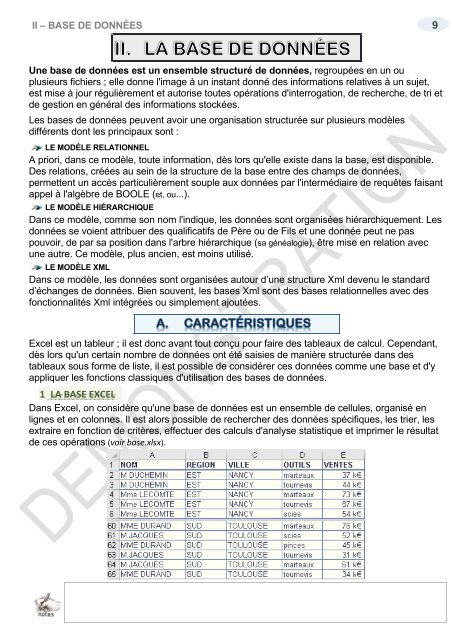 support de cours Excel 2016 niveau 2 tableaux croisés base de données