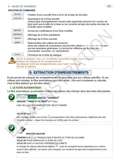 support de cours Excel 2016 niveau 2 tableaux croisés base de données