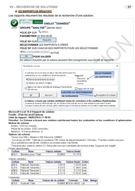 Support de cours Excel 2016 niveau 2 Graphique, consolidation, nom, plan, solveur, fonctions financières