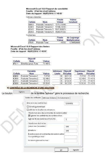 Support de cours Excel 2016 niveau 2 Graphique, consolidation, nom, plan, solveur, fonctions financières