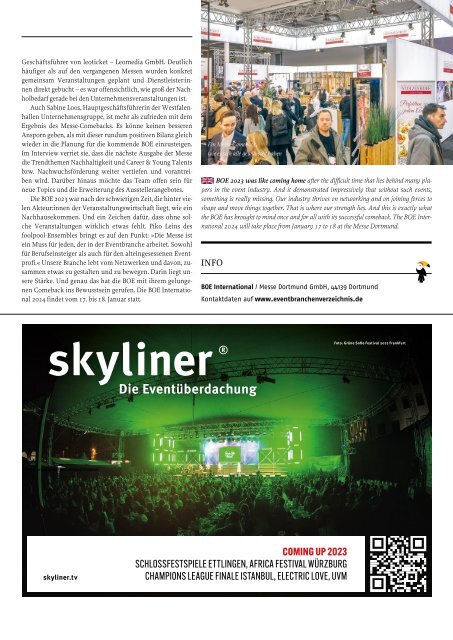 showcases 2023-02: Fokus Straßenfeste & Open-Air-Events