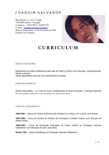 curriculum - A Jangada - Sapo