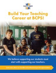BCPS Teaching Careers Brochure