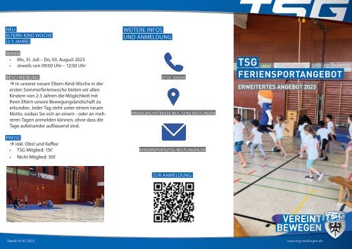 TSG Feriensportangebot _Sportwochen_2023