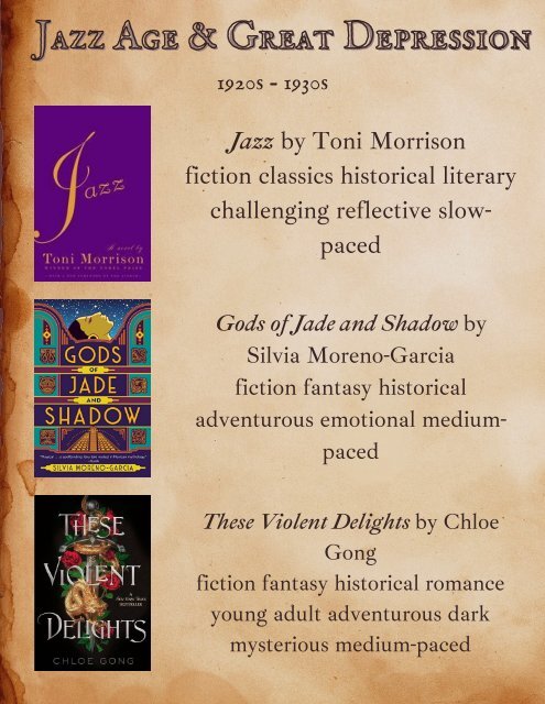 HISTORICAL FICTION BOOK LIST