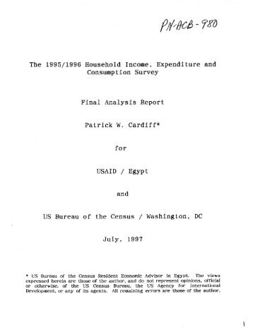 The 1995/1996 Household Income, Expenditure - (PDF, 101 mb ...