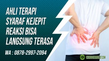 Biaya Murah! 0878-2997-2094 Pengobatan Terapi Syaraf Kejepit Dekat Kroya Karangpucung, Tempat Alamat Jasa Praktek Terapi Saraf kejepit