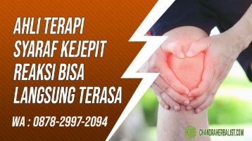 Terpercaya! 0878-2997-2094 Terapi Pengobatan Syaraf Kejepit Di Sidareja Wanareja, Alamat, Tempat, Jasa Terapi Saraf Kejepit