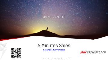 Hikvision DACH - 5 Minutes Sales Verticals 2023