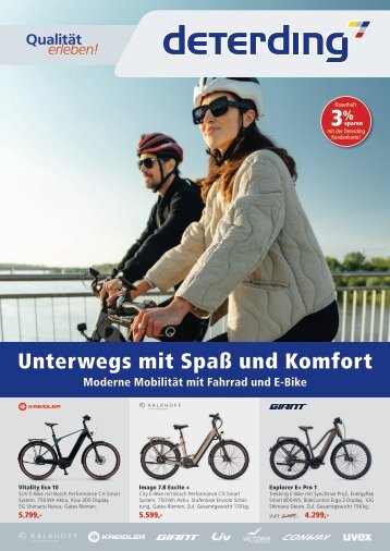 Deterding Fahrrad & E-Bike Broschüre 2024