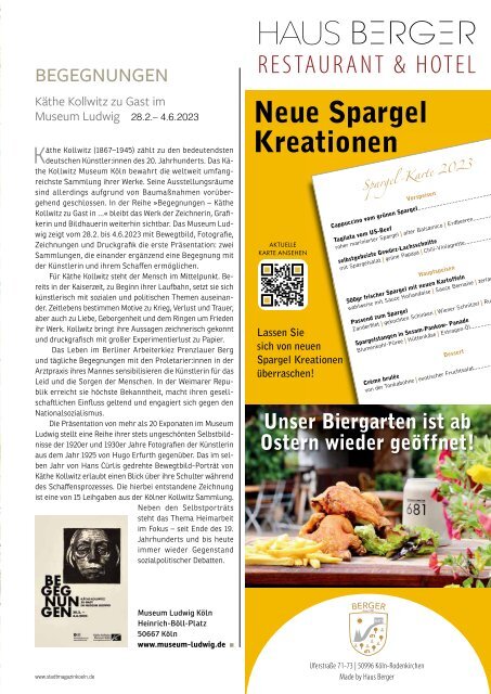 stadtMAGAZIN KÖLN. Ausg. April-Mai 2023