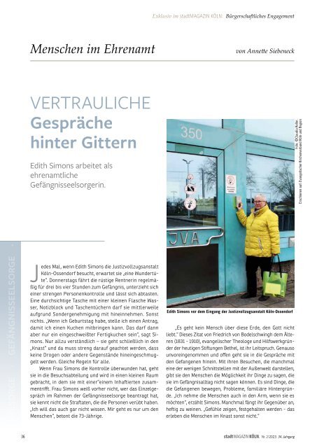 stadtMAGAZIN KÖLN. Ausg. April-Mai 2023