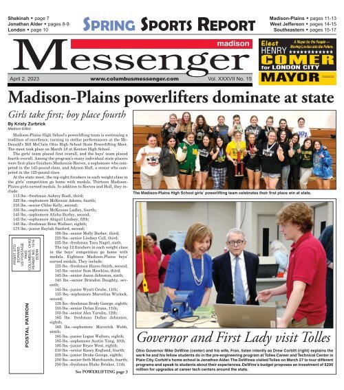 Madison Messenger April 2nd 2023