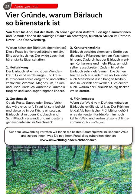 Baden aktuell Magazin April 2023