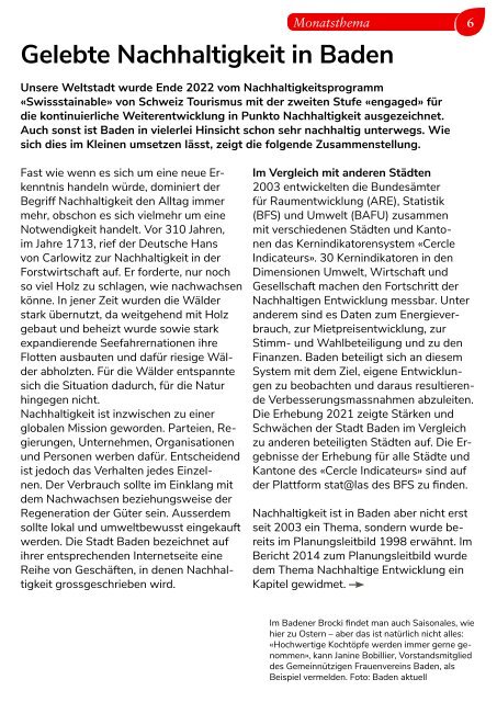 Baden aktuell Magazin April 2023