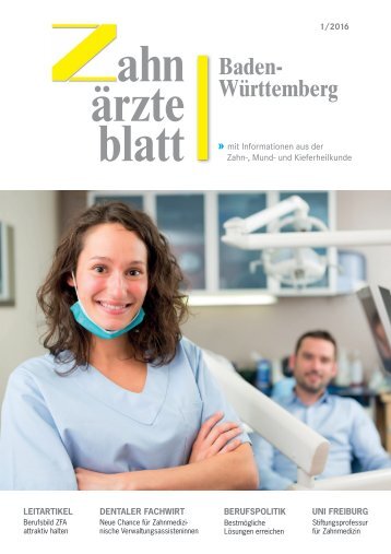 Berufsbild ZFA attraktiv halten