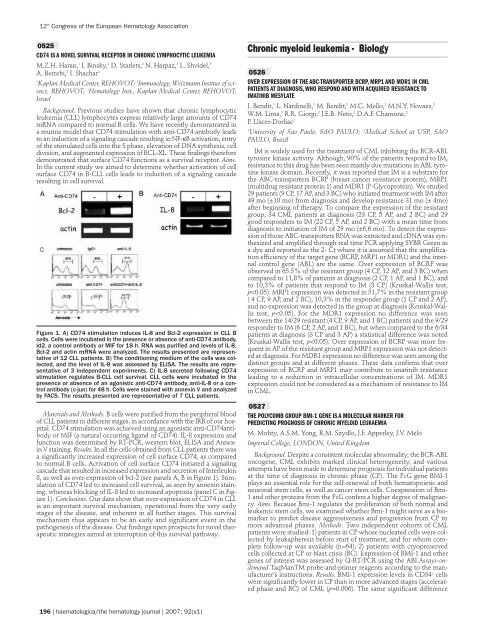 12th Congress of the European Hematology ... - Haematologica