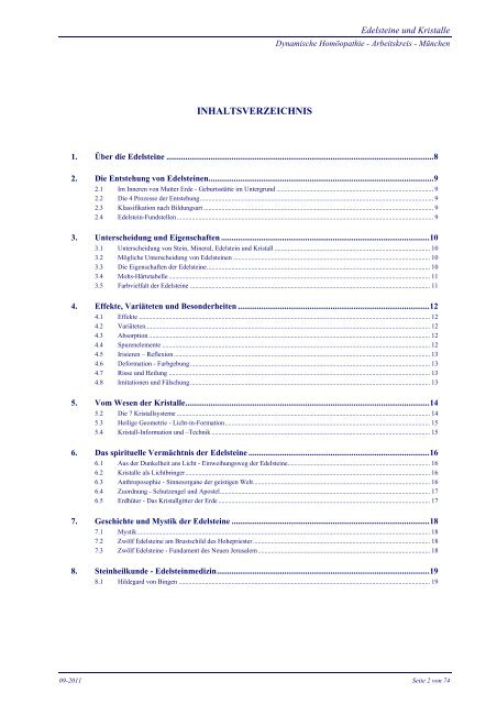 Edelsteine und Kristalle - Schatzkammer der ... - Ruth Sagerer