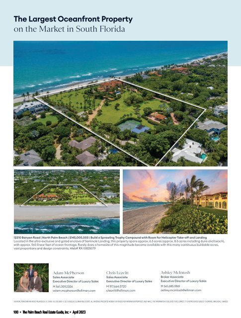 Palm Beach Real Estate Guide APR 2023