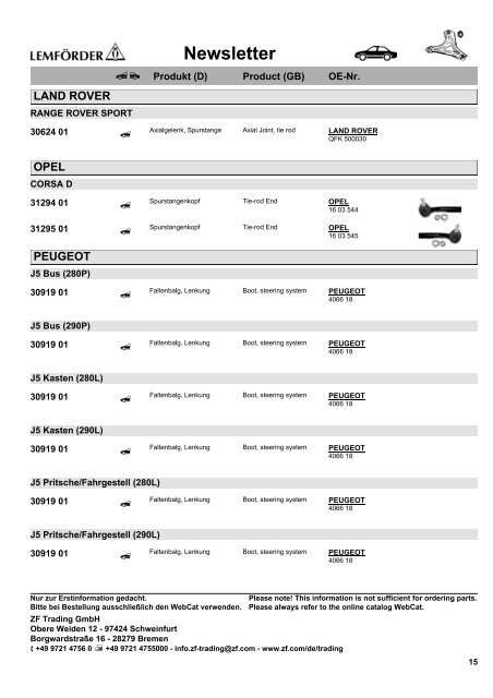 Newsletter LEMF.RDER