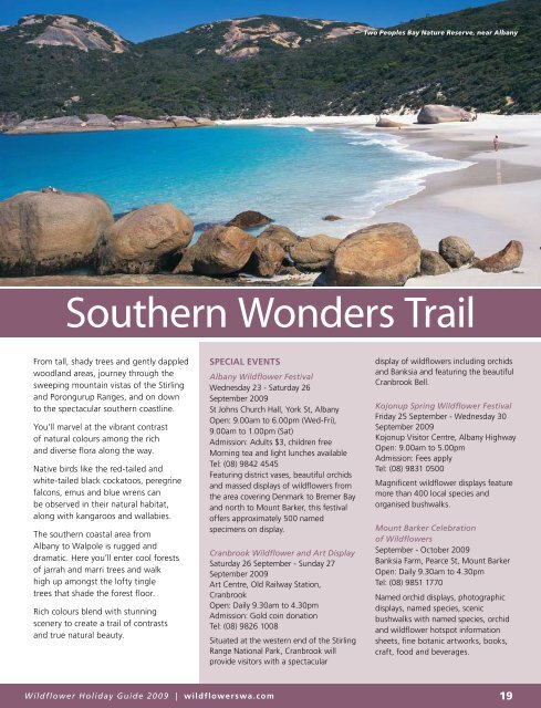 Wildflower Holiday Guide - Western Australia