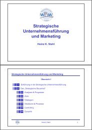 Marketing Marketing Heinz K. Stahl